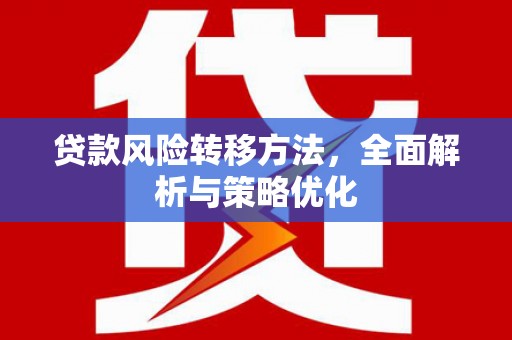 平阳贷款风险转移方法，全面解析与策略优化