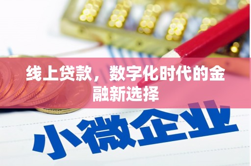平阳线上贷款，数字化时代的金融新选择
